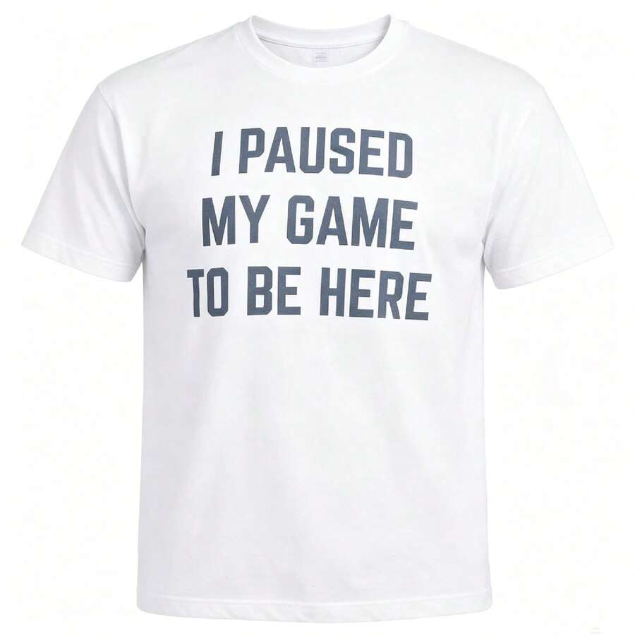 Camiseta con texto sarcástico para gamers - Blanco - Ver 1