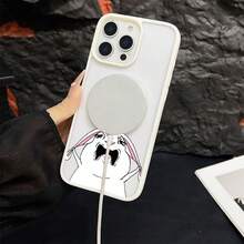マグネット式黄ばみ防止 | 高級感あふれる2in1アクリルマグネット式スマホケース！スタイリッシュで手触りも良く、実用的な保護機能とマグネット式・耐衝撃設計を融合させた、高級感あふれるケースです。 うさぎ 泣き 表情ケース, 17e,家族、恋人、友人、そして子供たちへのプレゼントに最適です。Pixel 9 Pro/16e/9A/Pixel 8 Pro/14 Plus/17/12 Pro/Pixel 8/Pixel 10/Air/16 Pro/14 Pro Max/Pixel 8a 5G/13/17e スマートフォンケースに対応 - ホワイト - チェックする 8