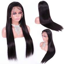 180 Density Water Ripple 13x4 High Definition Front-Mounted Seamless Human Hair Wig For Women With Deep Parting Curls And Water Ripple Front Hairline - Natural Black - View 4