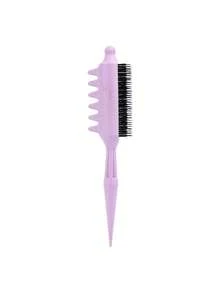 1 Pc Pin Tail Teasing Comb With Nylon Bristles, Anti-Slip & Anti-Static. Creates Fluffy Roots, Unisex Hair Styling Tool For Curls & Updos. - Multicolor - View 10