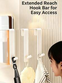 Over-The-Door No Drill Hooks, Heavy Duty ABS Plastic Hangers With 3-5kg Load Capacity, Waterproof Rustproof Organizer Hooks For Towels, Coats, Hats, Bags & Accessories, No Installation Door Hooks For Bathroom, Kitchen, Bedroom, Entryway & Dorm, Modern Minimalist Home Storage Solution - Multicolor - View 12