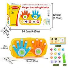 Fun Early Education Finger Counting Learning Toy - Interactive Fur Felt Finger Counting Hand - Helps Children Intuitively Understand Addition And Subtraction, Making Math An Interesting And Educational Game. - Multicolor - View 9