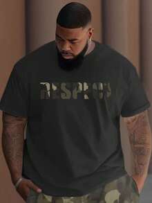 Custom Printed Short Sleeve T-Shirt For Men In Plus Size, Comfortable And Breathable, Suitable For Summer, Fashionable - Black - View 6