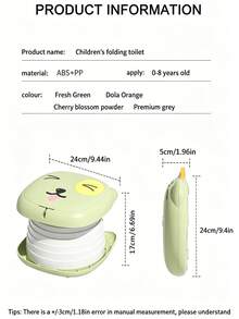 Car Travel Toilet, Portable Foldable Emergency Toilet, Unisex Toddler Potty Training Seat (Includes Random Color Trash Bags) - Multicolor - View 11