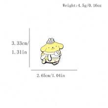 SANRIO 1件可愛卡通胸針，金屬徽章，柔軟可愛甜美貓咪合金胸針，包包配件針 - 彩色 - 查看 9