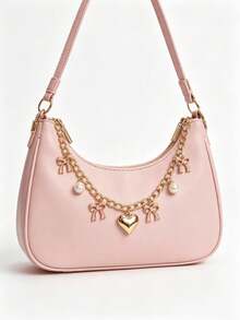 Pink Black White Pearl Bow Bag Accessory Decorative Chain, Handbag/Wallet/Tote/Shoulder Bag Strap Extender Chain, Women's Bag Decorative Chain - Multicolor - View 7