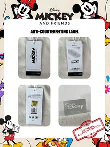 1pc Disney Official Licensed Mickey/Goofy Pattern Drawstring Backpack, Color-Block Nylon Daily Bag, Casual Backpack, Cartoon School Bag, Suitable For Students/Girls/Fans/Teens/Graduates, Essential For Daily Use, Outings, Travel, Shopping And Back To School Season - DHF51981-mF - View 3