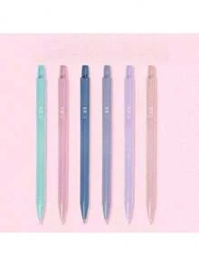 6pcs Morandi Color Pencil Set, Lightweight Retractable 0.5/0.7mm, Suitable For Drawing, Students, Comfortable Grip, Back To School - Sets - View 14
