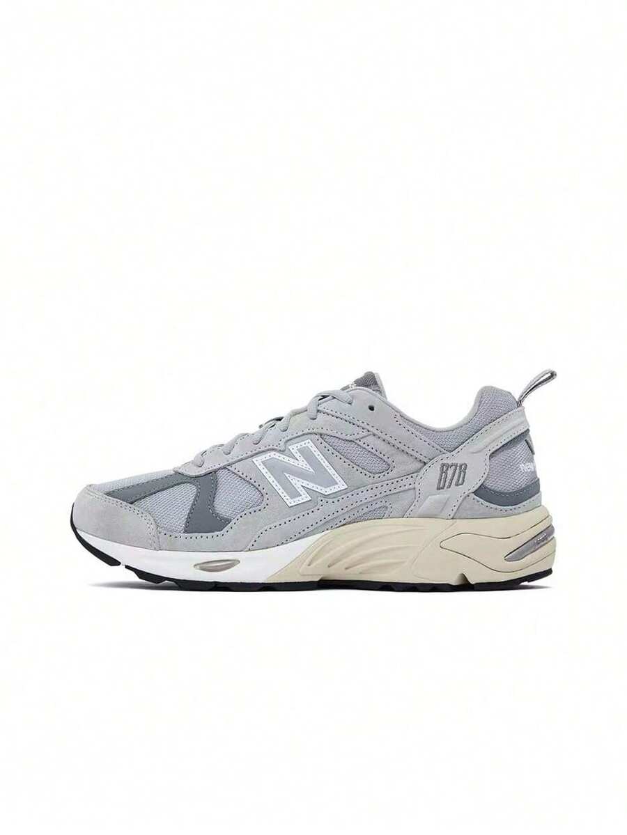 Sepatu New Balance NB 878 Simple Low-Top Casual Urban Commuting Walking Shoes, Unisex, Abu-abu - Grey - View 1