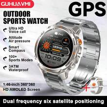 2025 GUHUAVMI Men's Outdoor GPS Smart Watch, GPS+Beidou Dual-Frequency Positioning, LED Flashlight, 3ATM Waterproof, Alloy Case, 540mAh Battery, Multi-Color Strap, Wireless Calling, Voice Assistant, Reminder, GPS Tracking, 100+ Sports Modes, Compass, Altitude & Barometer Display, Fitness Tracker, Suitable For Android And IOS - Multicolor - View 15