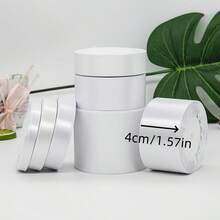 25mm 白色絲綢細緞帶 彩色髮編織絲帶 禮品布料綁帶 蛋糕包裝用 - 白色 - 查看 2