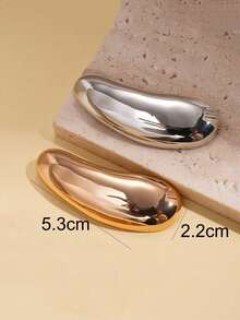 1/2 Women's Minimalist Metallic Brooch, Fashionable High-End Accessory, Suitable For Decorating Dresses, Coats, Suits And Various Accessories, Also Suitable For Daily Decoration, Party Decoration, Daily Accessories, Gift Essential, Holiday Decoration. - A - View 8