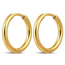 2Pcs ASTM F136 Titanium 20G Earrings Piercing Ear Cartilage Daith Helix Simple Thin Circle Ear Buckle Body Jewelry - 1805 - View 17