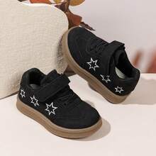 1 Pair New Fashion Baby Sports Shoes, Soft Breathable Fabric, Lightweight Shock-Absorbing Non-Slip Sole, Caring For Baby's Little Feet. Multiple Colors Available, Suitable For Running And Jumping, Essential For Cute Babies! - Black - View 5