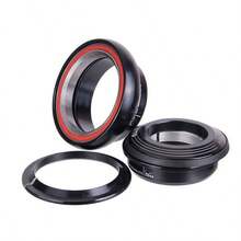 Bicycle Headset 1 1/8-1 1/2" Straight Tube Frame To Tapered Fork Adapter For MTB - Black - View 2