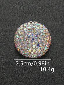 3PCS Luxury Round Starry Metal Buttons Fur Mink Coat Jacket Decoration Hand-Sewn Buttons Versatile DIY Accessories - 3pcs - View 20