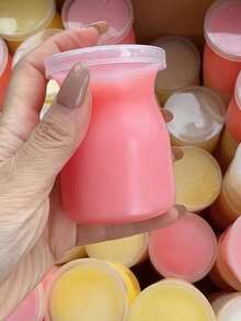 8pcs Yogurt Pudding Cups, Suitable For Refrigerator And Oven, Mousse, Jelly, Fruit Cup With Lid, Perfect For Party, Birthday, Picnic And Various Holiday Dessert Table Decor - Multicolor - View 1
