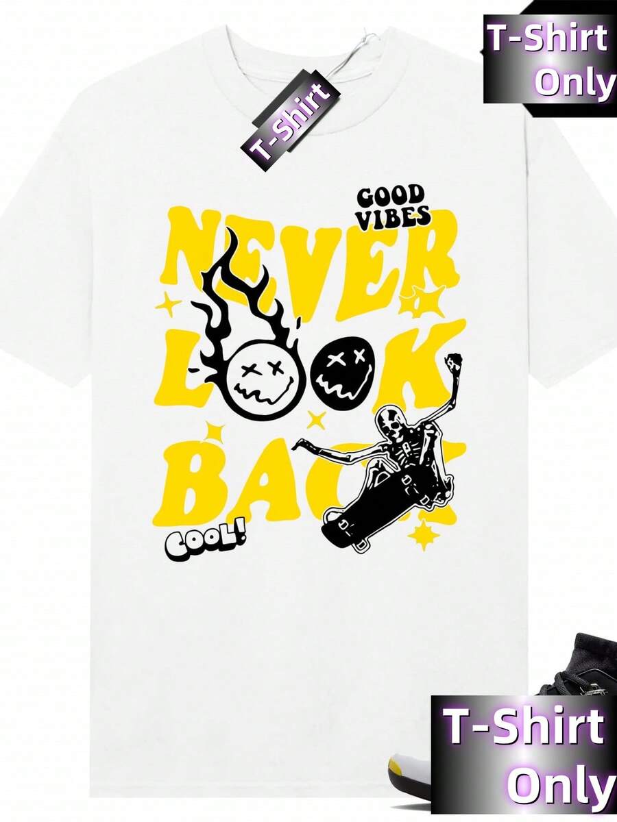 17 Low Shirt White Never Look Back - Black - View 1
