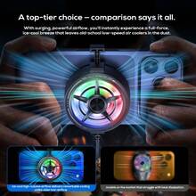 Phone Cooler Magnetic Back Clip Silent Semiconductor Cooling Phone Heat Dissipation Fan - Black - View 7