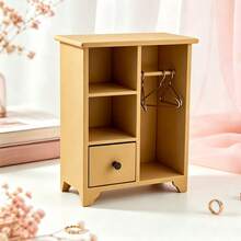 1:12 比例迷你木製娃娃屋衣櫃，迷你家具－迷你臥室家具，附 3 個掛衣桿與抽屜的衣櫃－娃娃屋家具，玩具屋裝飾，模型屋飾品，迷你場景展示櫃，BJD/OB11 場景展示飾品，多功能木製櫃，3D 木製櫃（多色可選），聖誕節、情人節、週年紀念、生日、開學季、新年及其他節日禮物 - 衣櫃 - 查看 15
