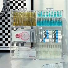 1PC Disposable Essence Storage Box, Dust-Proof With Lid, Divided Compartments For Cosmetics, Perfume Samples, Lipstick Organizer, Multiple Size Options, Home Storage Multi-Functional Acrylic Cosmetic Storage Box - Large Capacity Transparent Storage, Suitable For Cosmetics, Skincare, Toys, Etc. - Multicolor - View 3