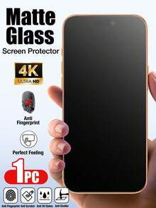 XINHONGYU 1片 17Pro Max 霧面螢幕保護貼 霧面鋼化玻璃 防眩光 防指紋 防刮耐磨 適合保護殼使用 無氣泡 適用於 iPhone 17 Air 16 Pro Max 6.9 吋 全系列 - 1pc - 查看 1