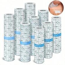 1/3 Rolls Transparent Elastic Waterproof Bandage, Circular Transparent Thin Film Dressing, Transparent Adhesive Tape, Shower Tattoo Dressing - Transparent - View 4