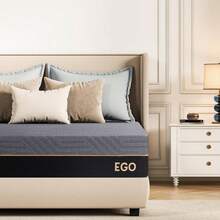 RAO9 EGOHOME 12 Inch Full Foam Mattress Back Pain, Cooling Copper Gel Bed In A Box, Foam Made In USA, CertiPUR-US Certified, Therapeutic Medium Firm, Double 54x75x12 Black - 12 Inch - View 8