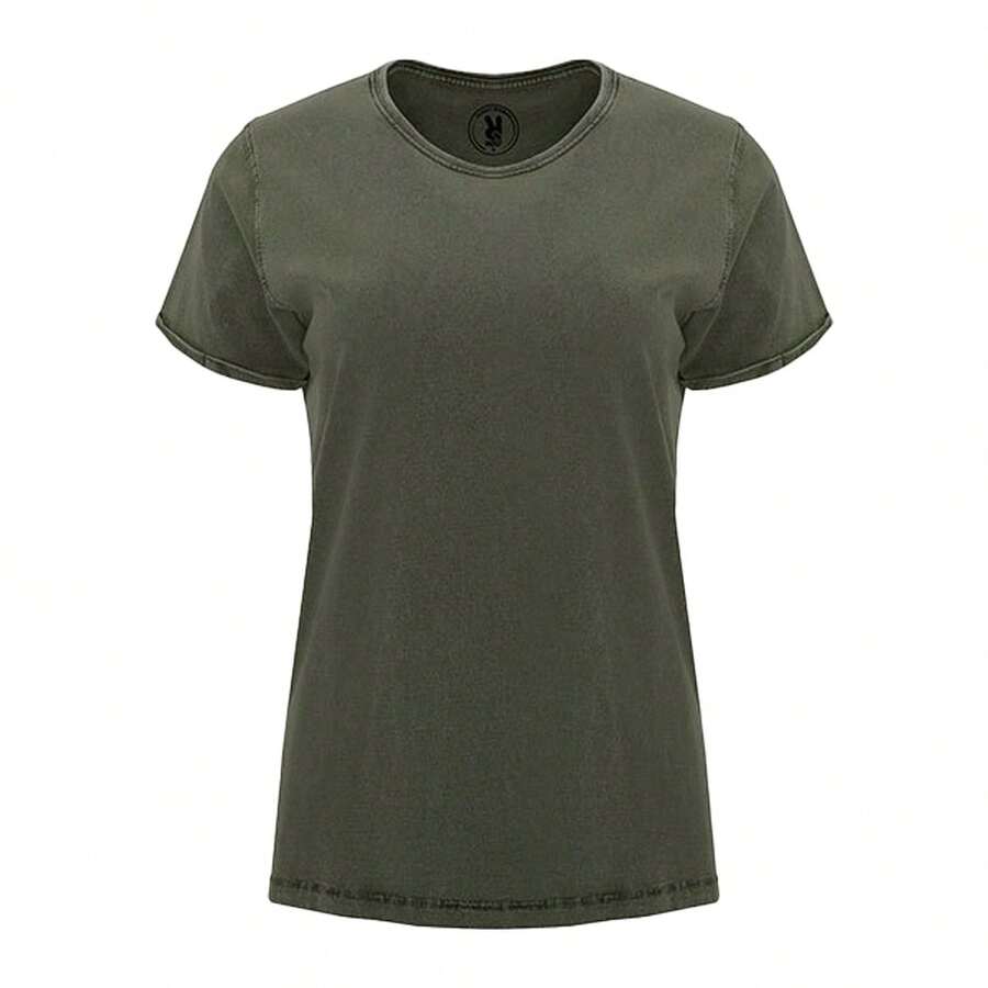 Roly Womens/Ladies Husky T-Shirt - Dark Green Brown - View 1