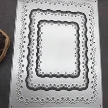 1pc Metal Frame Cutting Die Template, Suitable For DIY Scrapbooking, Photo Albums, Paper Greeting Cards, Embossing Decoration - Frame - View 5