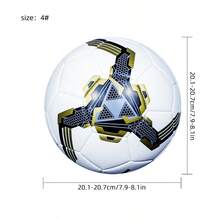 1pc Football, Durable And Soft Soccer Ball, Suitable For Training And Matches, Indoor/Outdoor Play, Size 4, Size 5 - Multicolor - View 5