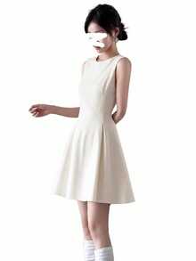Women Long Dresses - Red - View 6