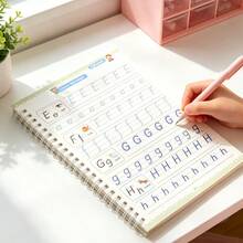 16頁英文溝槽練習本，學習英文字母、練習手寫與英文字體、描摹英文書法，適合開學用品、學校文具、學習必需品、學生獎勵及節日禮物 - 綠色 - 查看 5