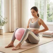 Yoga Ball Pilates Small Ball For Postpartum Core Repair And Pelvic Floor Muscle Training High-Elasticity Anti Slip Surface - Pink - View 3