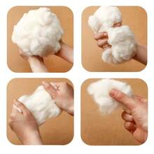1pc White Polyester Fiber Filling, Suitable For Sofa, Toys, Pillows, Pet Beds And Home Textiles - Soft And Fluffy Material, Ideal For Comfortable Cushions, Stuffed Dolls And Decorative Accents - A - View 8