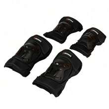 Motorcycle Knee Pads, PP Shell Anti-Fall Riding Guards With Shock Absorption, 4-Piece Set Windproof & Warm Protective Gear For Adults - Knee Pads (Male) - View 1