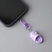 1pc/6pcs Colorful Mini Slippers Keychain, Cute Cartoon Sweet Shoe Pendant, Bag Accessory, Suitable For Daily Matching, Party Gift - View 6