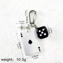 2026 New Compact Gaming Style Multi-Pendant Keychain Charms, Daily Carry Bag Decoration Accessories, Colorful - Multicolor - View 3