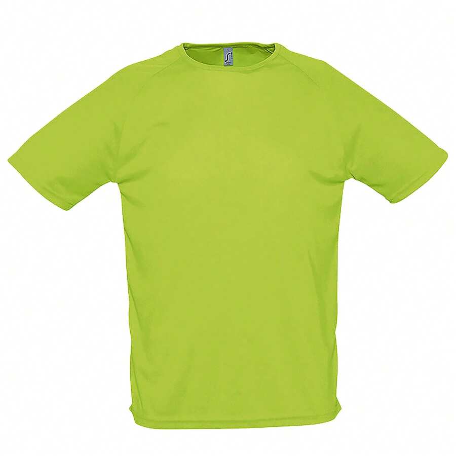 SOLS Mens Sporty Short Sleeve Athletic Sport Performance T-Shirt - Apple Green - View 1