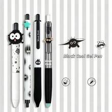 4pcs Cute Ice Cream Pattern Retractable Neutral Pens, 0.5mm ST Dual Ball Pen Tip, Quick-Drying Smooth Writing, Black Ink, Fresh Girly Style, Suitable For School Practice, Note-Taking And Office Signing - Gel Pen - View 12