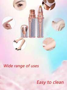 2-In-1 USB Rechargeable Eyebrow Trimmer & Facial Hair Remover – Smart, Portable, Travel-Size Beauty Tool | Perfect Gift Choice - View 7