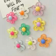 1/5/8/10pcs Cartoon Flower Fridge Magnets, Cute Decorative Magnets, Suitable For Office Desk Accessories, Storage Cabinets, Dishwashers, Home Decor, Room Decor, Kitchen Decor, Kitchen Supplies - Multicolor - View 7