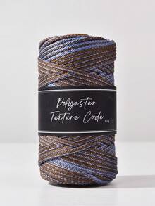 1pc 5mmTwo-Tone Polyester Texture Code Braided Cord, Durable Macrame Rope For DIY Plant Hangers, Bags & Bohemian Decor - Multicolor - View 15