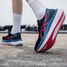 Asics 全新MAGIC SPEED 4運動鞋穩定緩震健身女子訓練跑步鞋 - 黑色/紅色 - 查看 5
