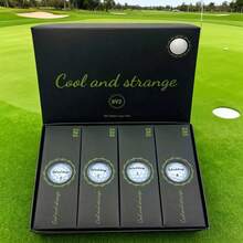 Cool and strange New Golf Balls - 2-Layer Competition Balls - High Elasticity Dual-Layer Balls - 1 Box Contains 12 Competition Golf Balls - Golf Course Supplies 2-Layer Golf Balls High Rebound Long Distance Shot Outdoor Sports Golf Balls Long Distance 2-Layer - White - View 10