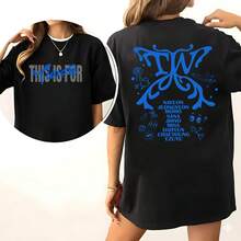 Twices This Is For Shirt, Twices This Is For World Tour In US Shirt, Twices TEN  The Story Goes On Shirt, Twices Members K-Pop Tee, Sana, Tzuyu - Black - View 1