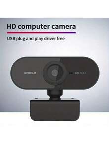 1080P Full HD Auto Focus Webcam, Built-In Microphone And Privacy Cover, USB Plug And Play Computer Camera, 360° Rotatable Clip-On Webcam, Suitable For Online Meetings, Online Classes, Live Streaming, Video Calls - View 6