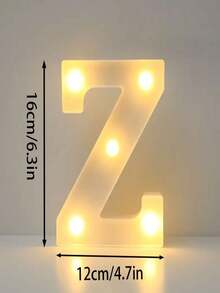 26 Letters LED Light-Up Numbers 0-9, Wedding Birthday Christmas Decoration Night Light, Party Bedroom Use, 16CM Height, Pink (Battery Not Included) - White - View 14