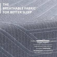 RAO9 EGOHOME 12 Inch Full Foam Mattress Back Pain, Cooling Copper Gel Bed In A Box, Foam Made In USA, CertiPUR-US Certified, Therapeutic Medium Firm, Double 54x75x12 Black - 12 Inch - View 5