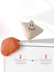 1Pc Silicone Safety Corner Protector, Cute Cartoon Furniture Corner Guard, Soft Thick Anti Collision Sharp Corner Protector, Self Adhesive Table Corner Cushion Bumper Cover For Desk Cabinet Wardrobe Home - Multicolor - View 6